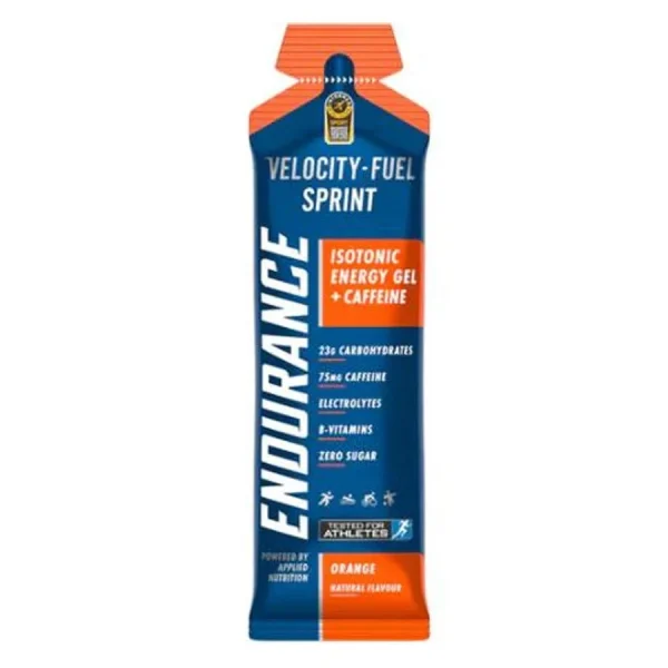 Applied Nutrition Endurance Velocity-Fuel Sprint Gel + Caffeine Orange 60g