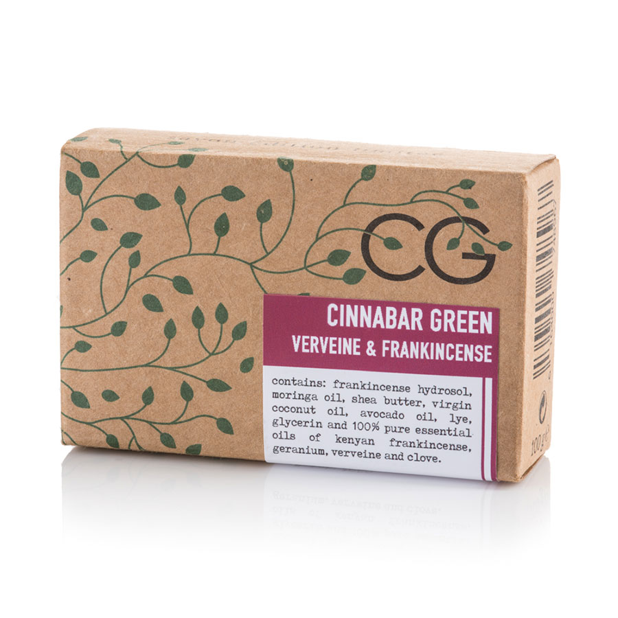 CINNABAR-GREEN-LIMITED-EDITION-LUXURY-SOAP-100G Cinnabar Green Limited Edition Luxury Soap, Natural Plant-Based Bar, 100g - Image 1