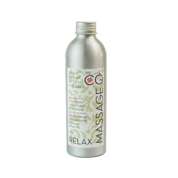 Cinnabar Relaxing Massage Oil, Natural Aromatic Blend, 200ml
