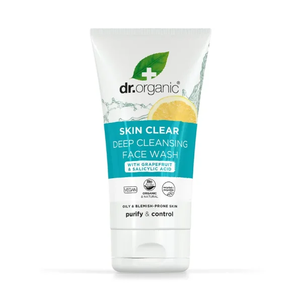 Dr Organic Skin Clear Tea Tree Deep Pore Cleansing Face Wash 125ml