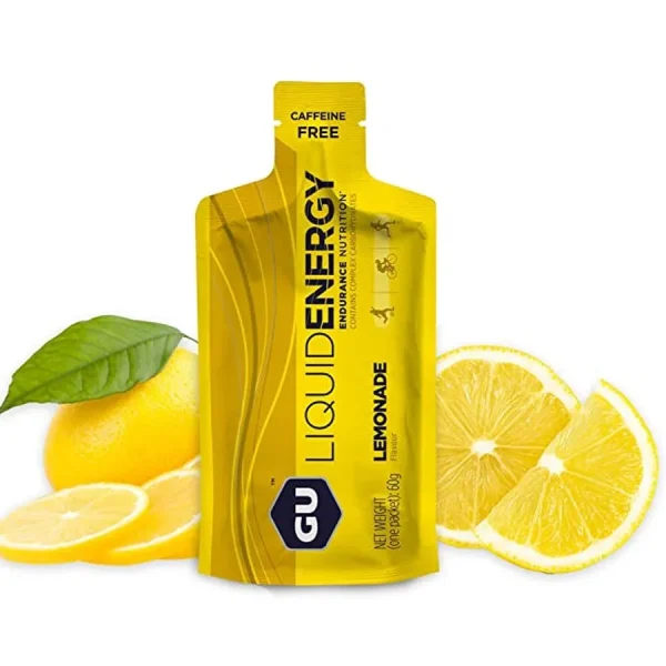 GU Liquid Energy Gel - Lemonade or Orange Flavor - 60g Packet