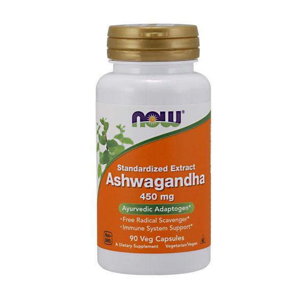 Now Ashwagandha 450mg Standardized Extract, 90 Veg Capsules