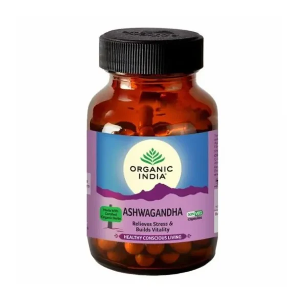Organic India Ashwagandha Capsules for Stress Support