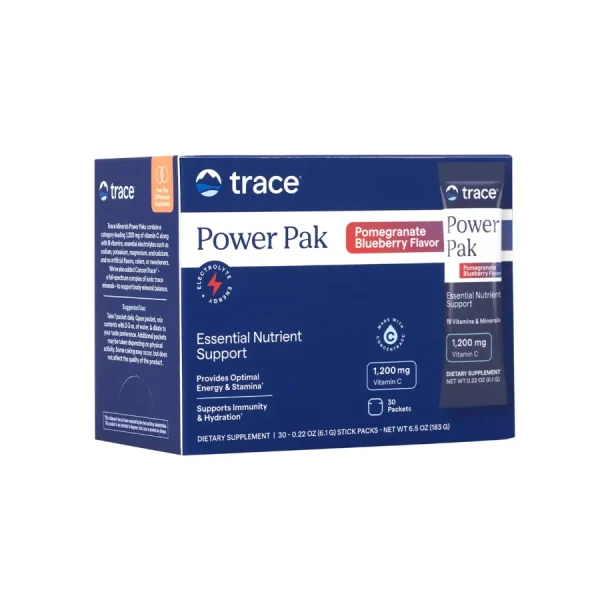 Trace Minerals Electrolyte Power Pak, Pomegranate Blueberry, 30 Count